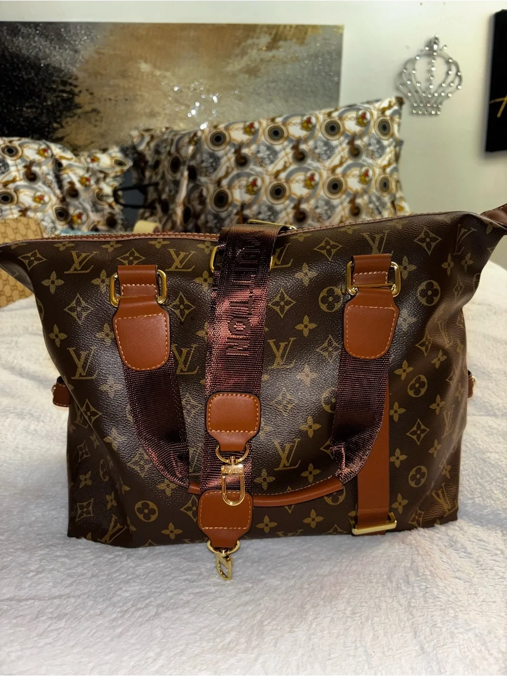 High End FASHION Bag Monogram Canvas Tote Bag